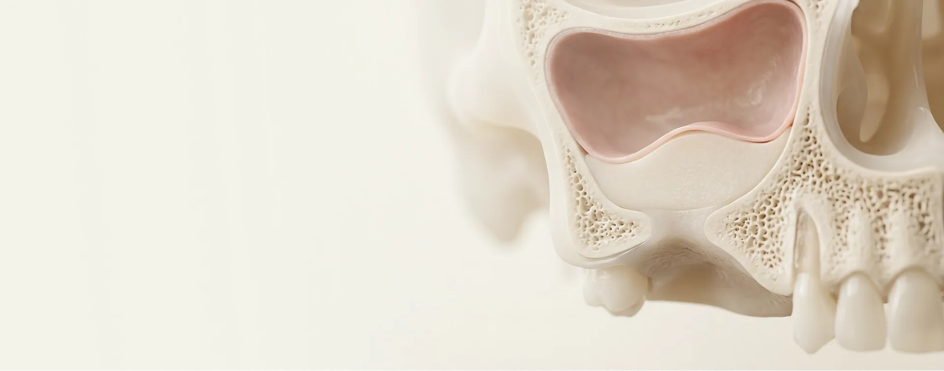 Anatomisches Modell der Kieferhöhle im Querschnitt